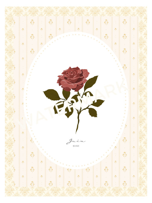Art Print 538- Birth Flower series by Natasha Prévost