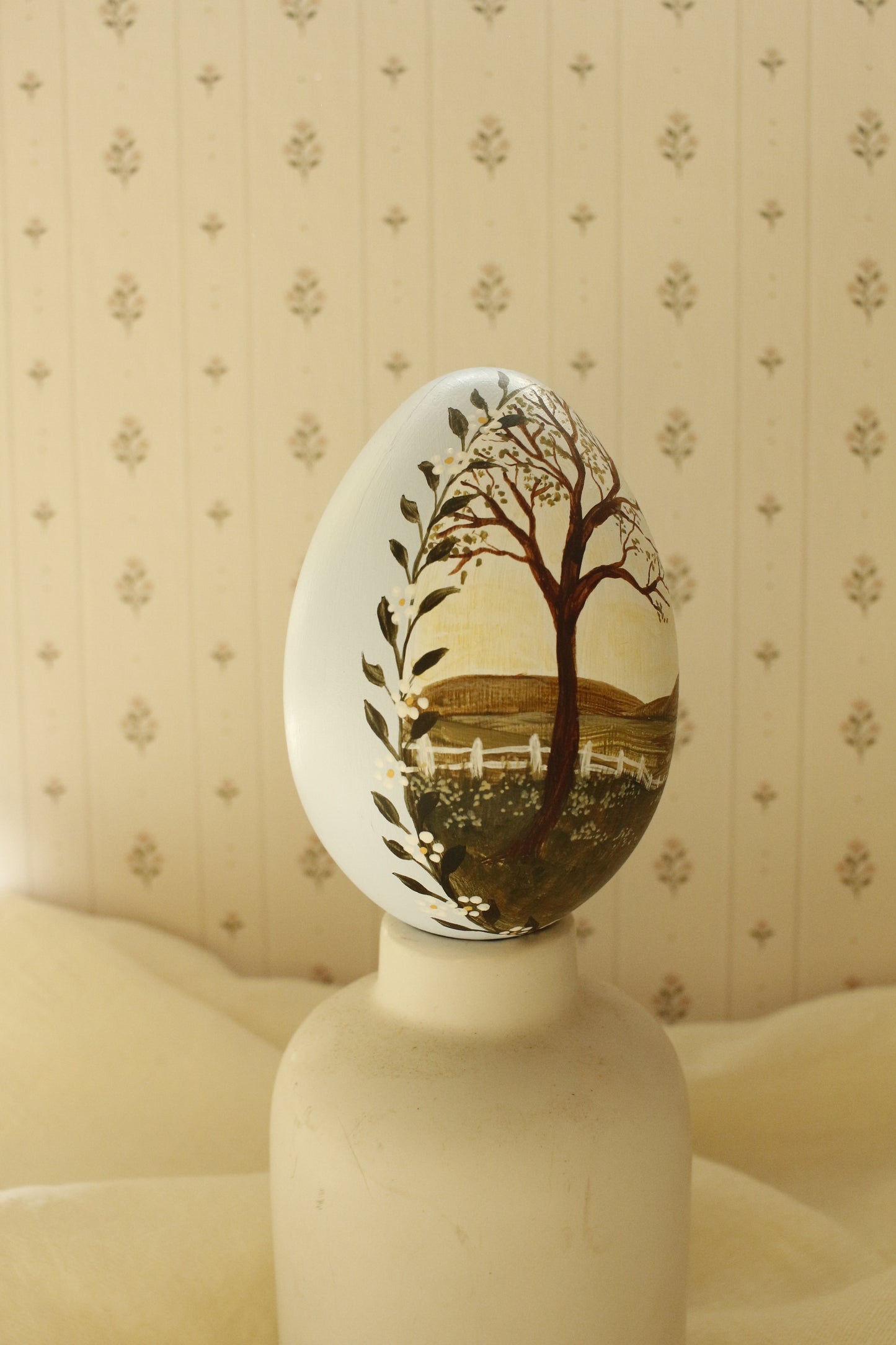 Hand-Painted Decorative Egg- Spring 2026 Collection by Natasha Prévost-No.22