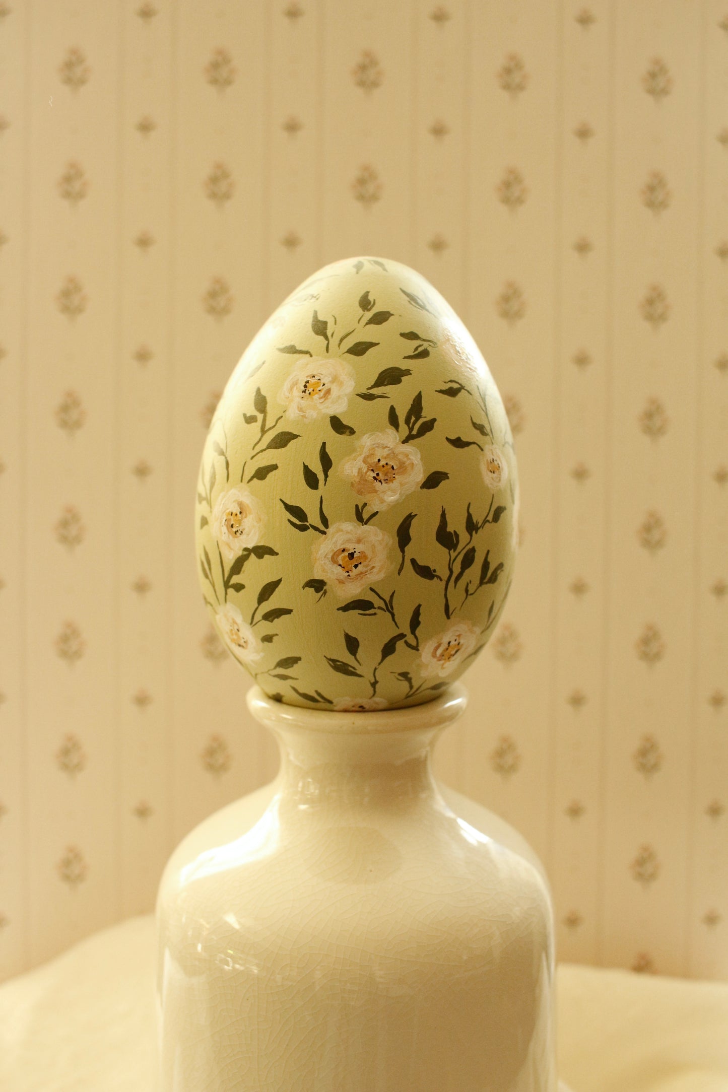 Hand-Painted Decorative Egg- Spring 2026 Collection by Natasha Prévost-No.24