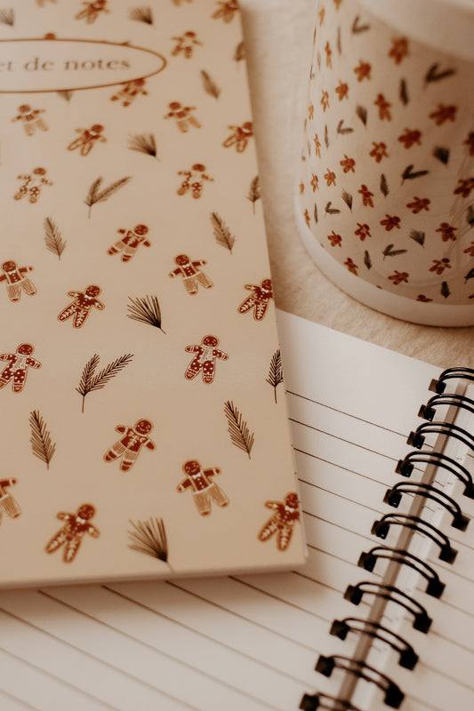 Illustrated Notebook - Gingerbread by Natasha Prévost