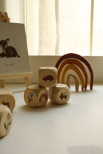 Cubes décoratifs illustrés à la main (Ensemble de 3)-Modèle 1