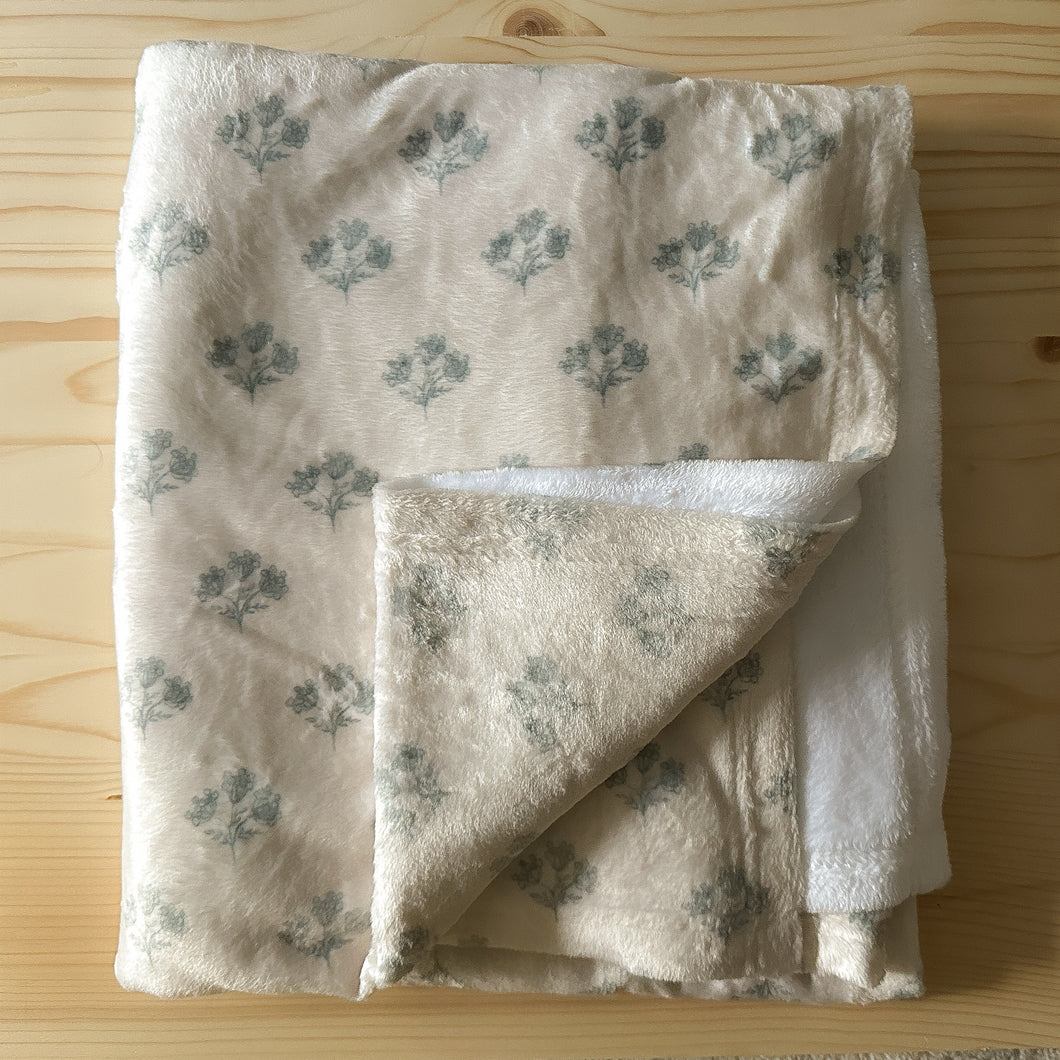 Couverture en polaire doux-Gypsophile
