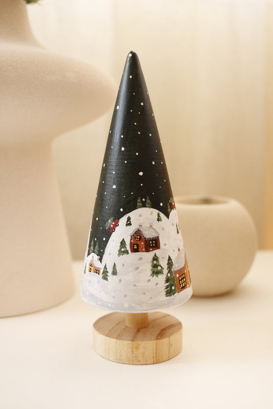 Wooden Trees - Hand painted by Natasha Prévost