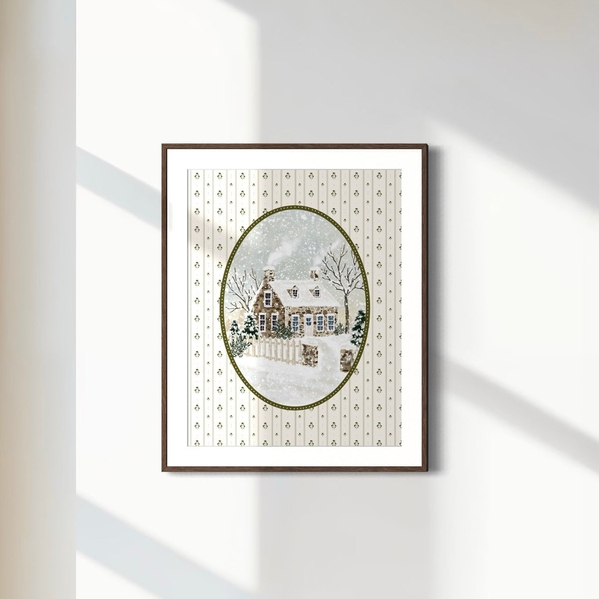 Print 523-Stone house/Oval Edition