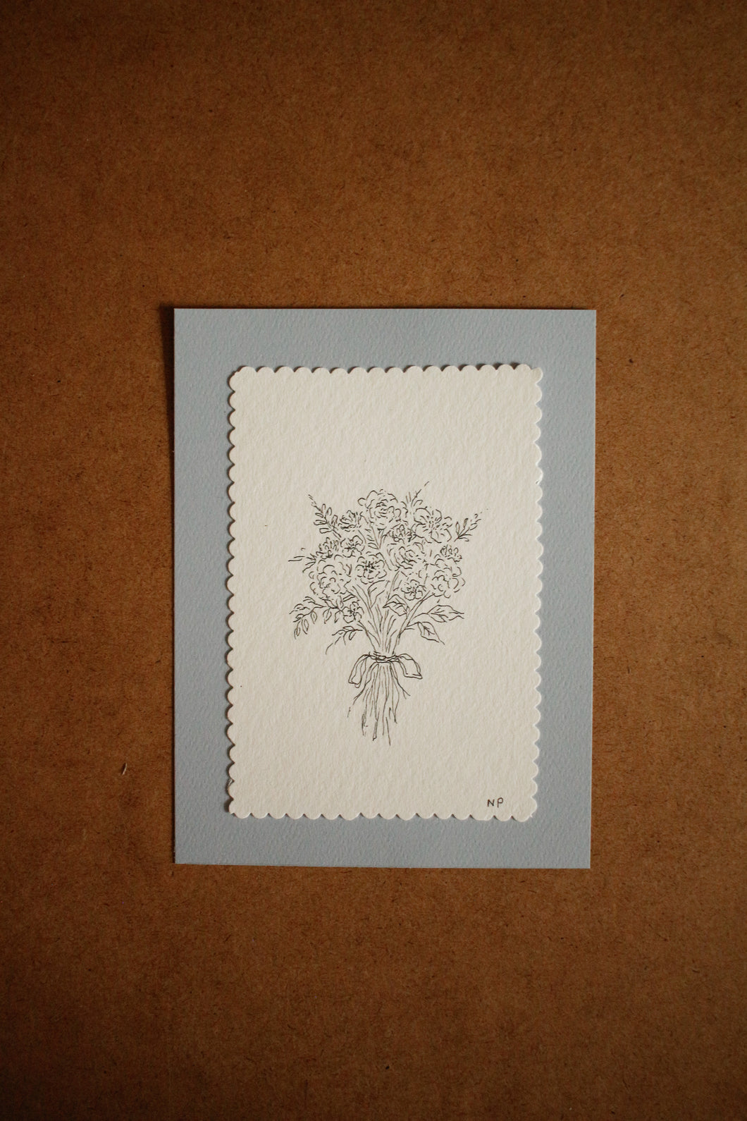 Serie minis bouquets floraux-Tableau original-Bouquet 2