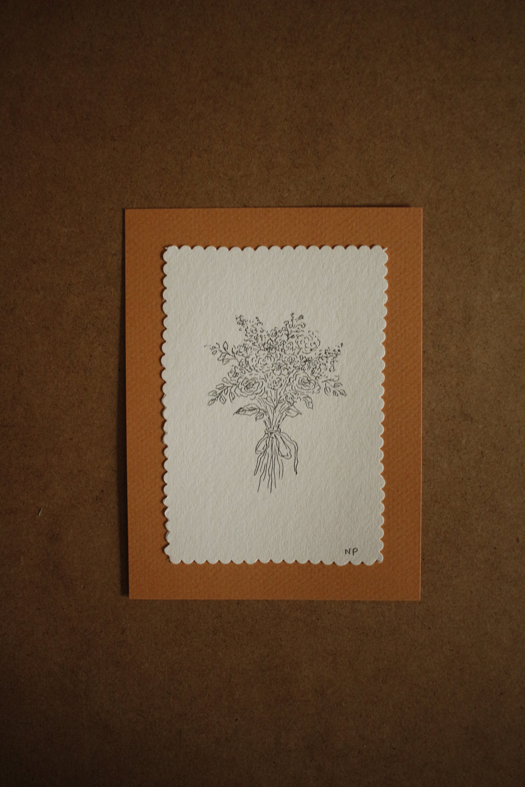 Serie minis bouquets floraux-Tableau original-Bouquet 3