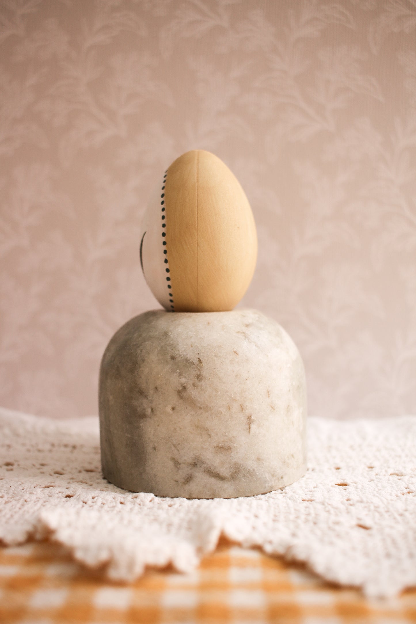 Hand-Painted Decorative Egg - Spring 2025 Collection No. 28 by Natasha Prévost