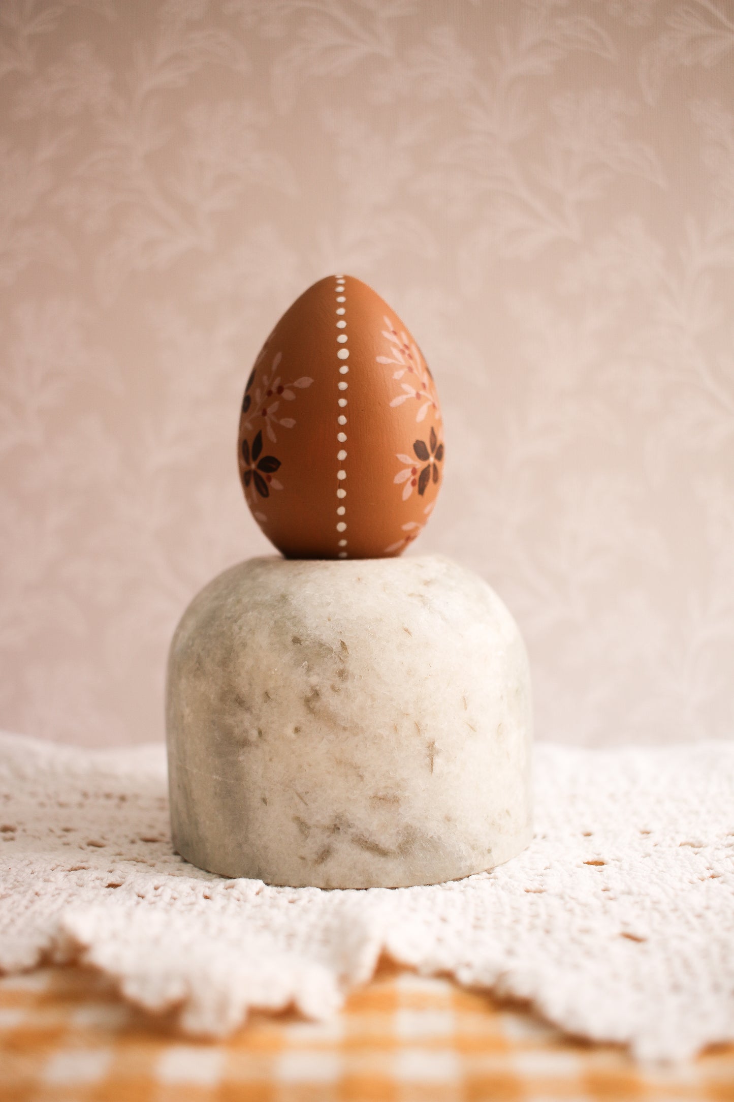 Hand-Painted Decorative Egg No.7 - Spring 2025 Collection by Natasha Prévost