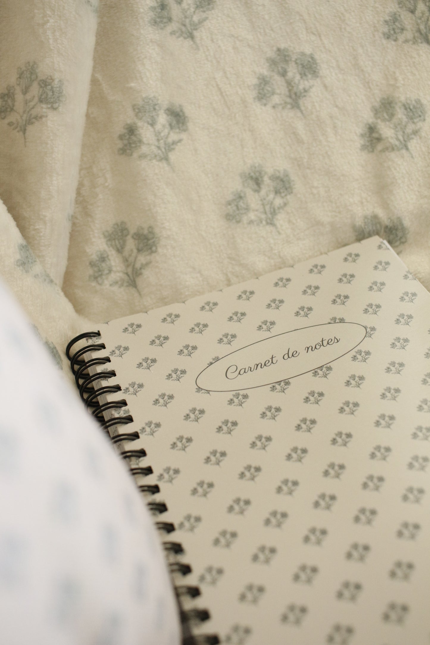Illustrated Notebook - Blue Baby's Breath by Natasha Prévost