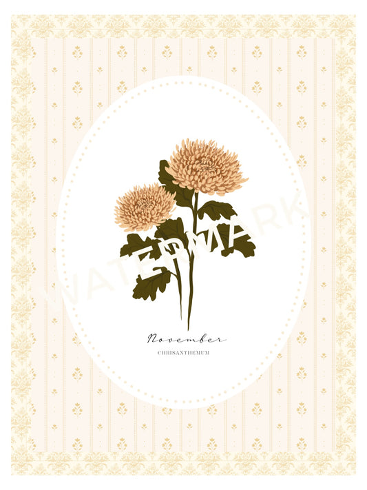 Art Print 543- Birth Flower series by Natasha Prévost