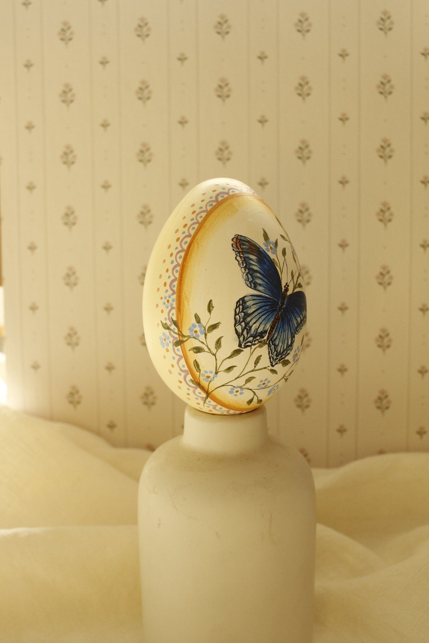 Hand-Painted Decorative Egg- Spring 2026 Collection by Natasha Prévost-No.19