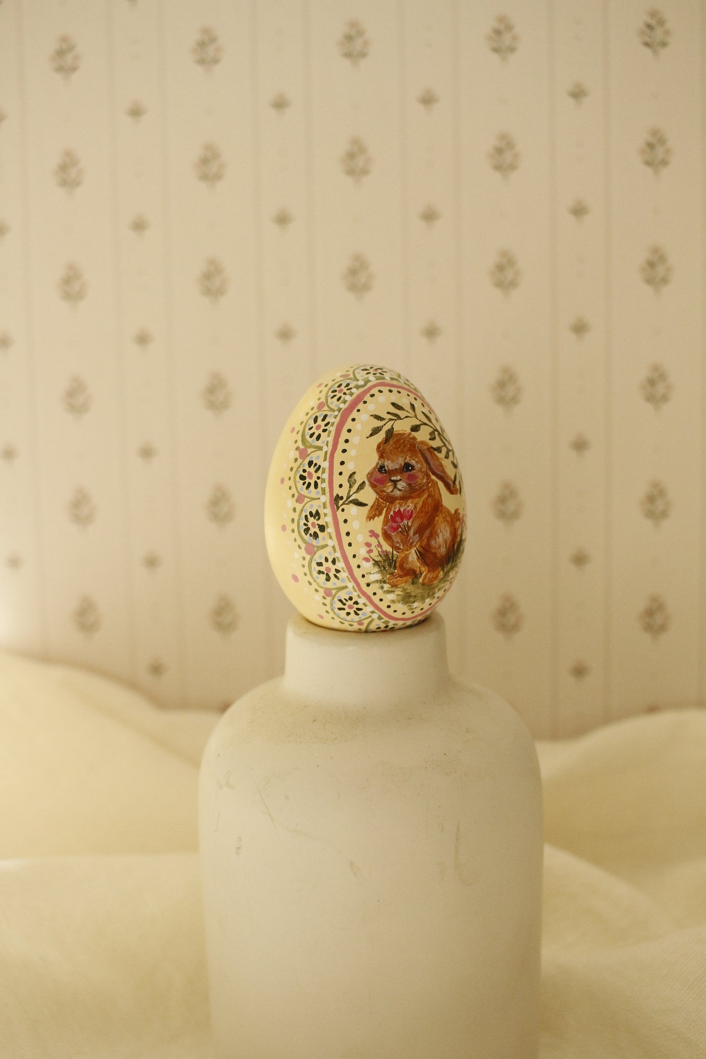 Hand-Painted Decorative Egg- Spring 2026 Collection by Natasha Prévost-No.14