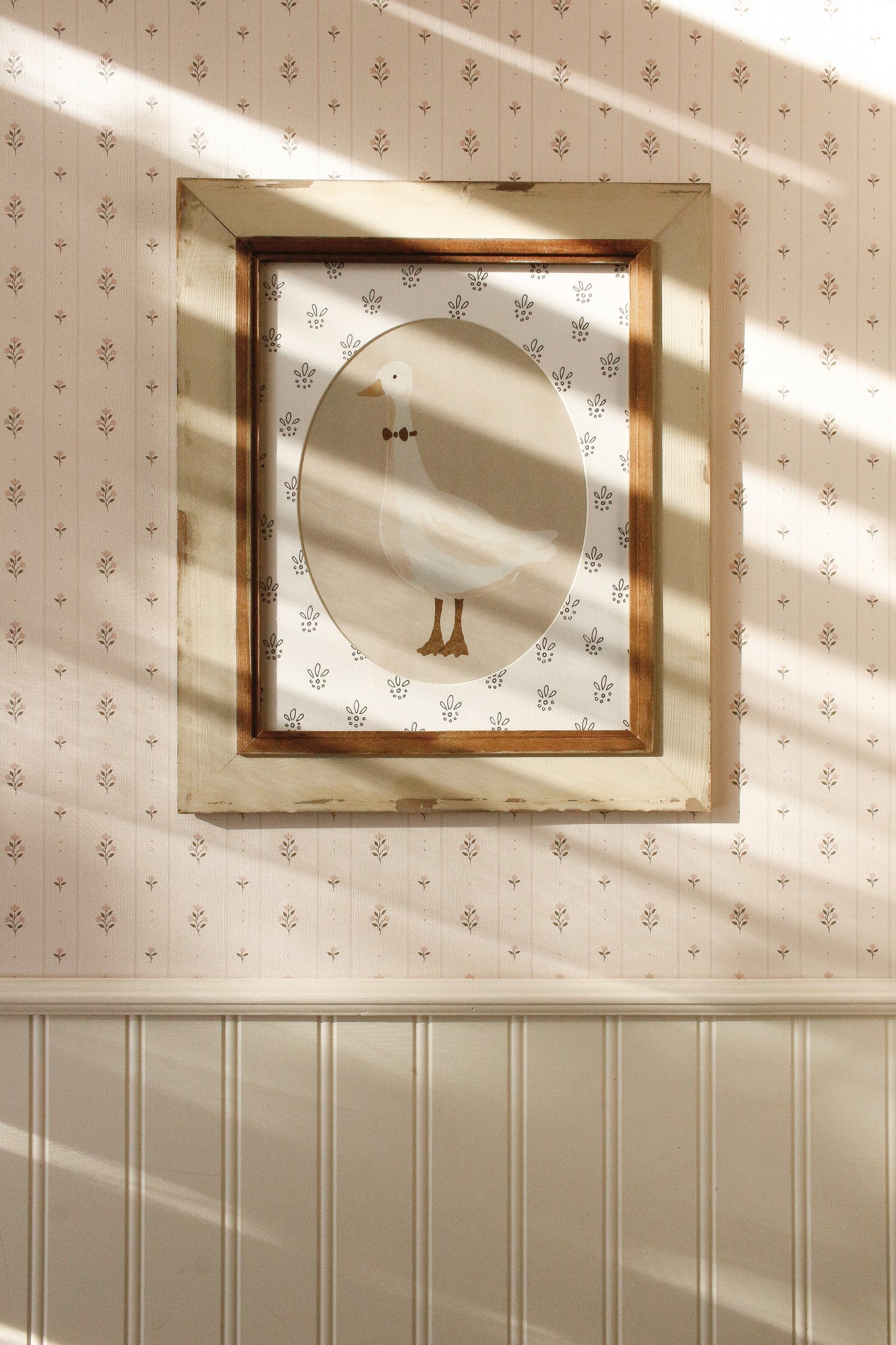 Vintage Framed Art Print with Illustrated Mat 47 by Natasha Prévost