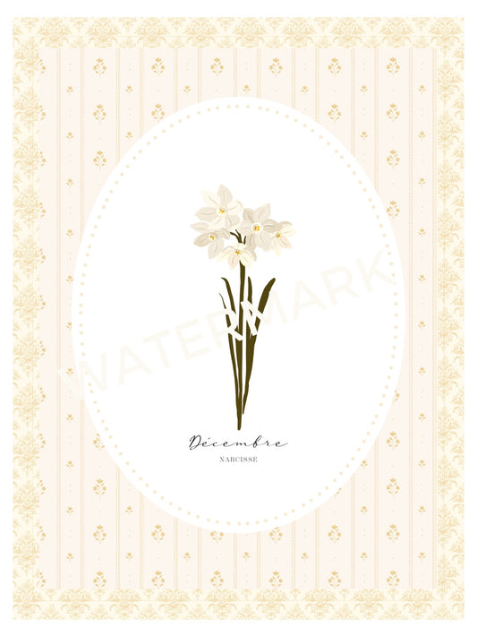 Art Print 544- Birth Flower series by Natasha Prévost