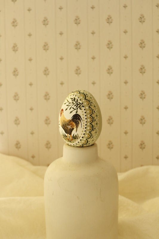 Hand-Painted Decorative Egg- Spring 2026 Collection by Natasha Prévost-No.9