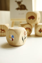 Cubes décoratifs illustrés à la main (Ensemble de 3)-Modèle 1