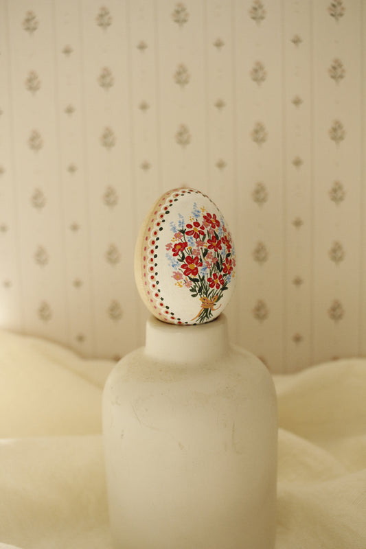 Hand-Painted Decorative Egg- Spring 2026 Collection by Natasha Prévost-No.10