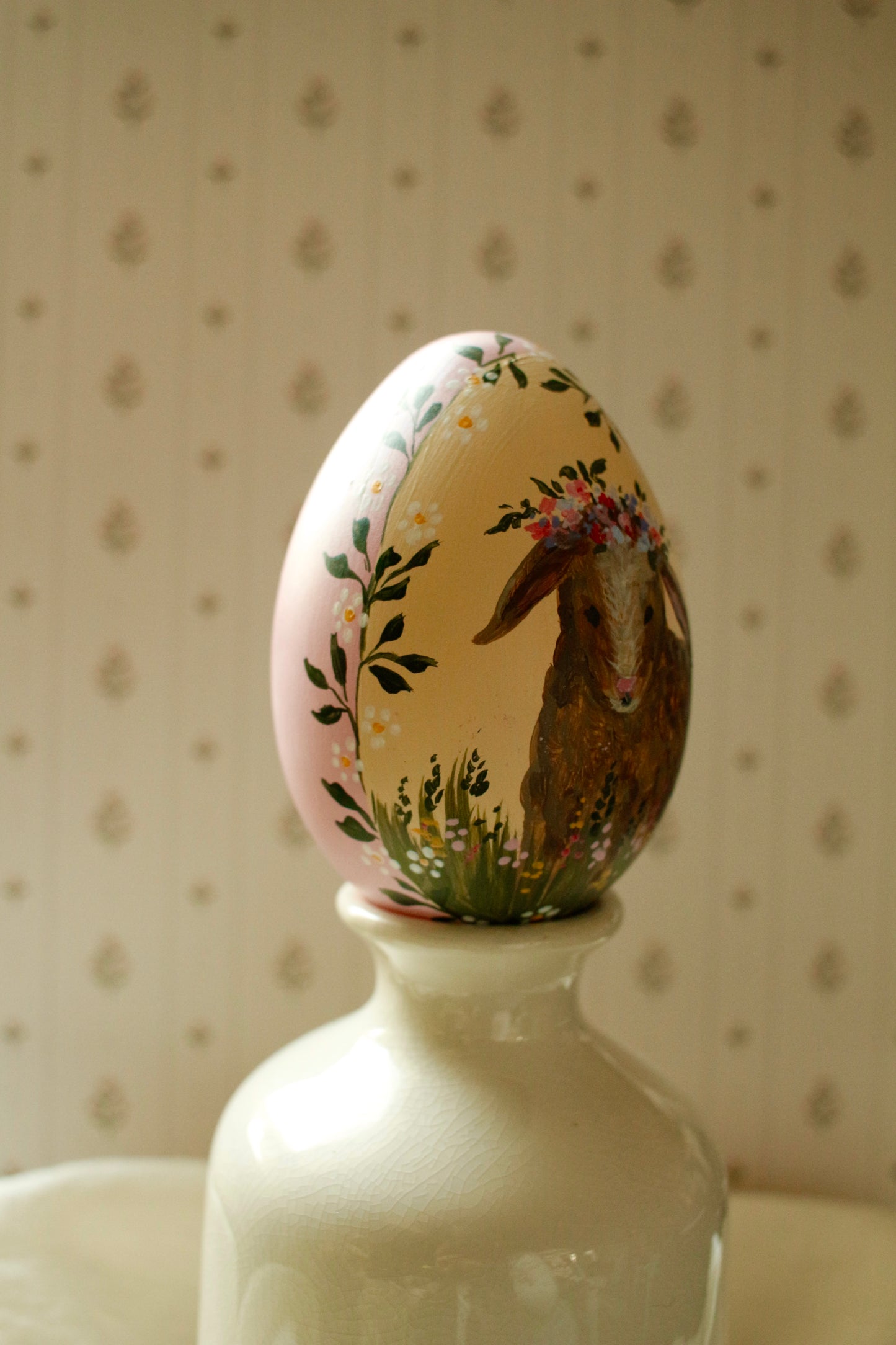 Hand-Painted Decorative Egg- Spring 2026 Collection by Natasha Prévost-No.23