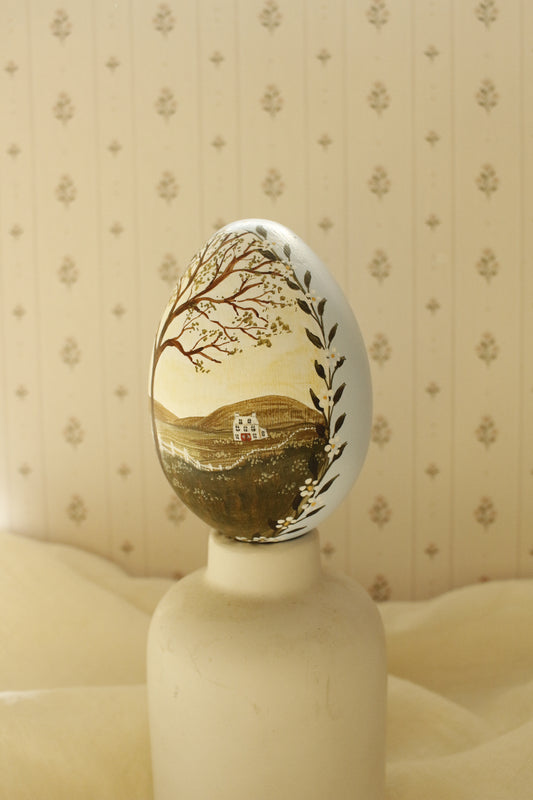 Hand-Painted Decorative Egg- Spring 2026 Collection by Natasha Prévost-No.22