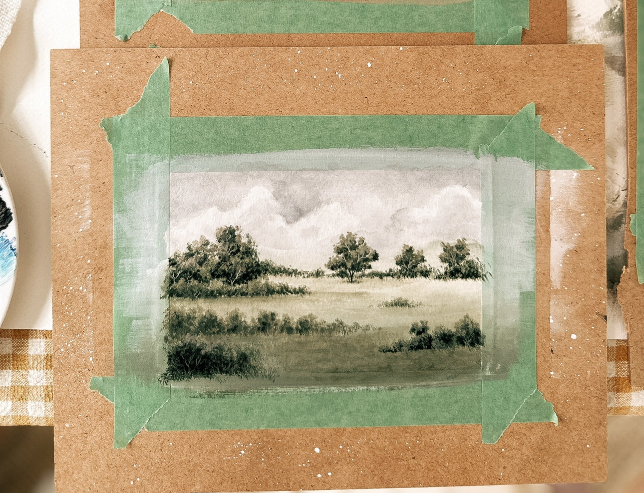 Acrylic Landscape Series - Original Painting 1 by Natasha Prévost