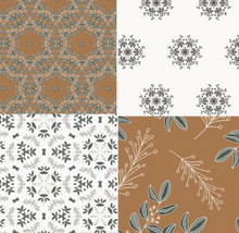 Decorative Clothesline-Flowers & Patterns-20 motifs-3”x4,5”-Ensemble A