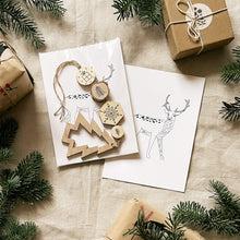 Décoration en bois-Lanière modèle sapin vide