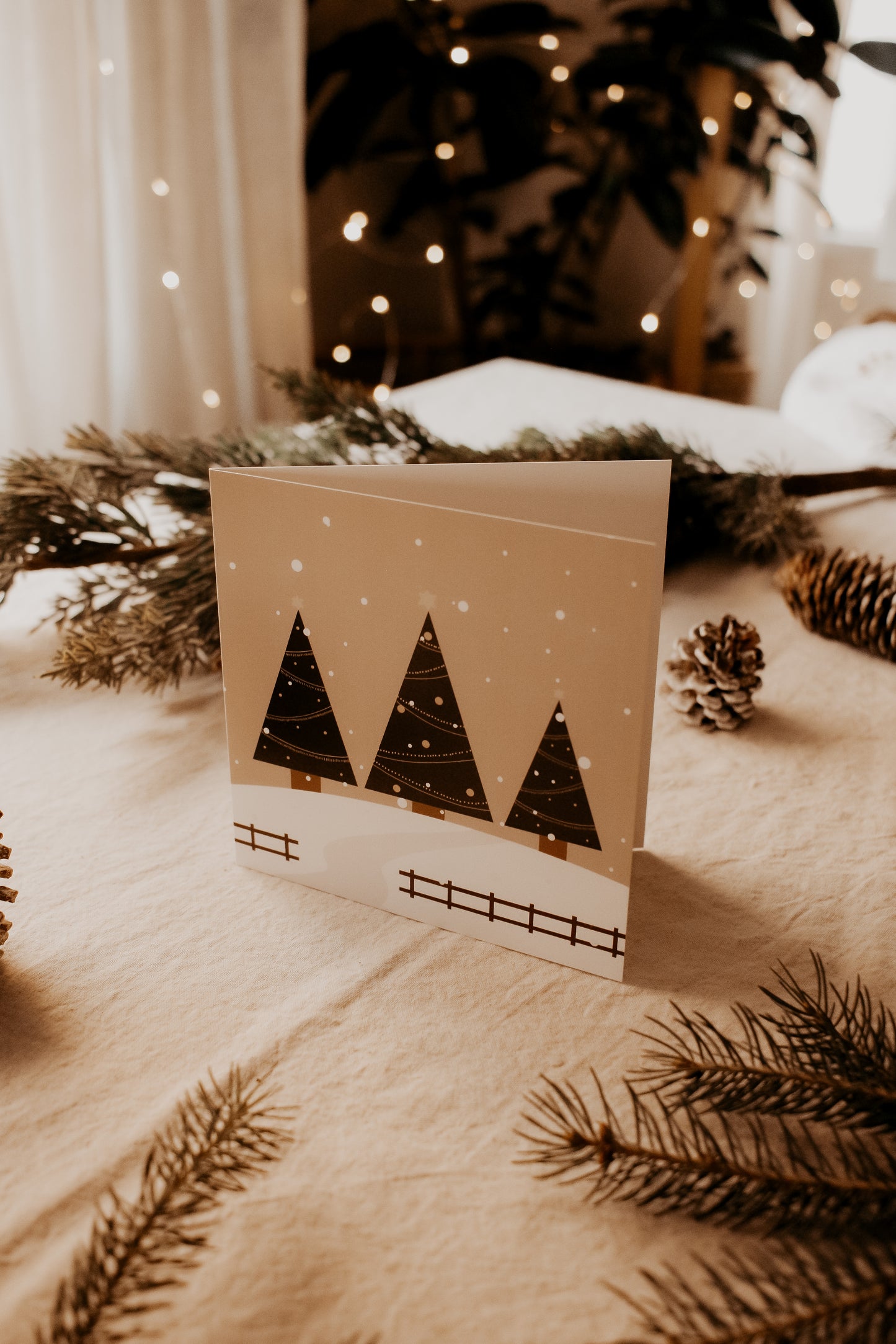 Greeting Card-5"x 5”-Holiday Collection-Les majestueux