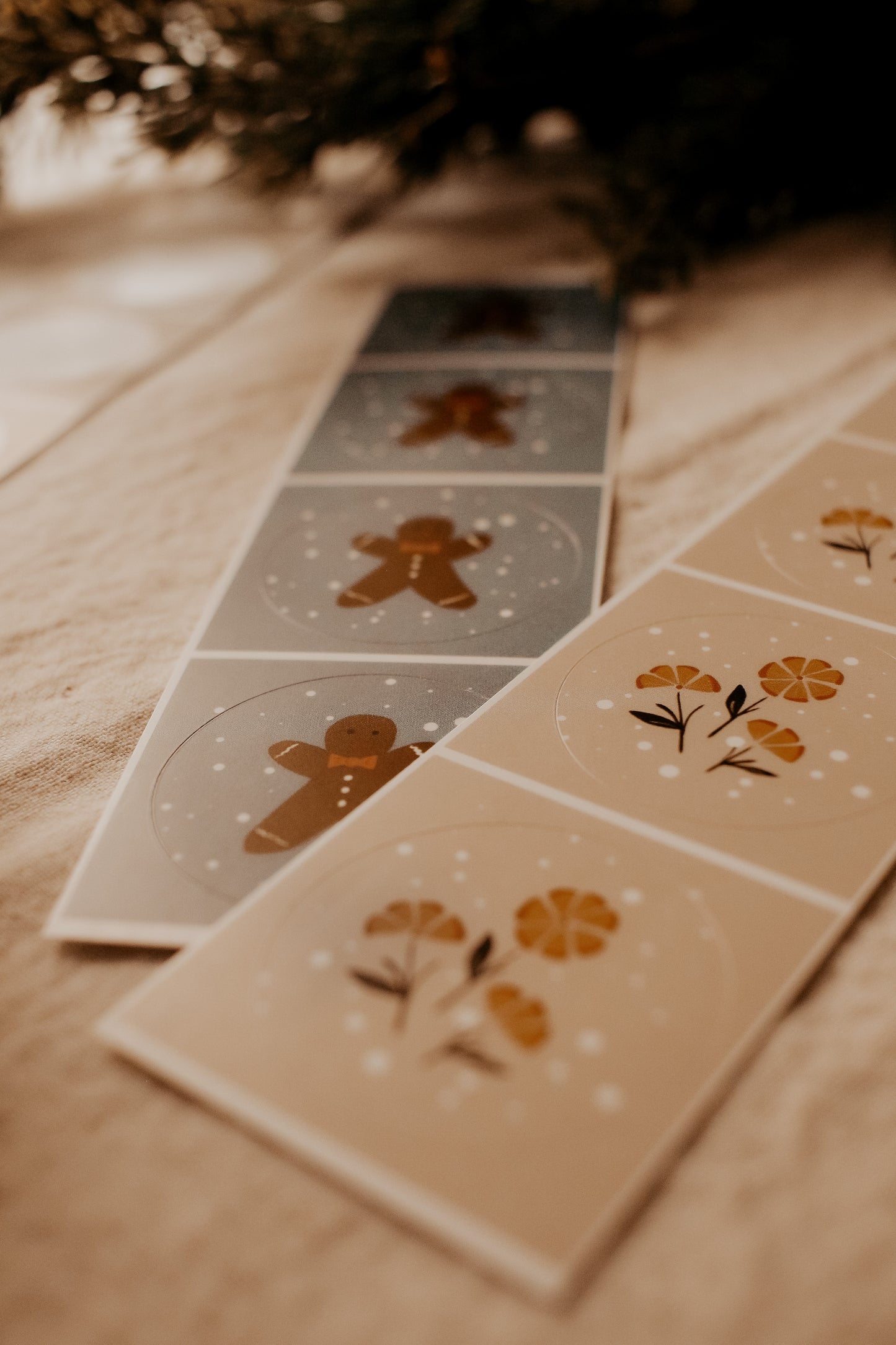 Autocollants décoratifs-Pain d’épices & oranges