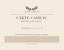 Carte-cadeau physique