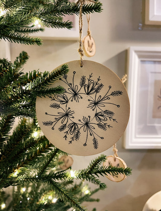 Décoration en bois-Boule 5"-modèles multiples