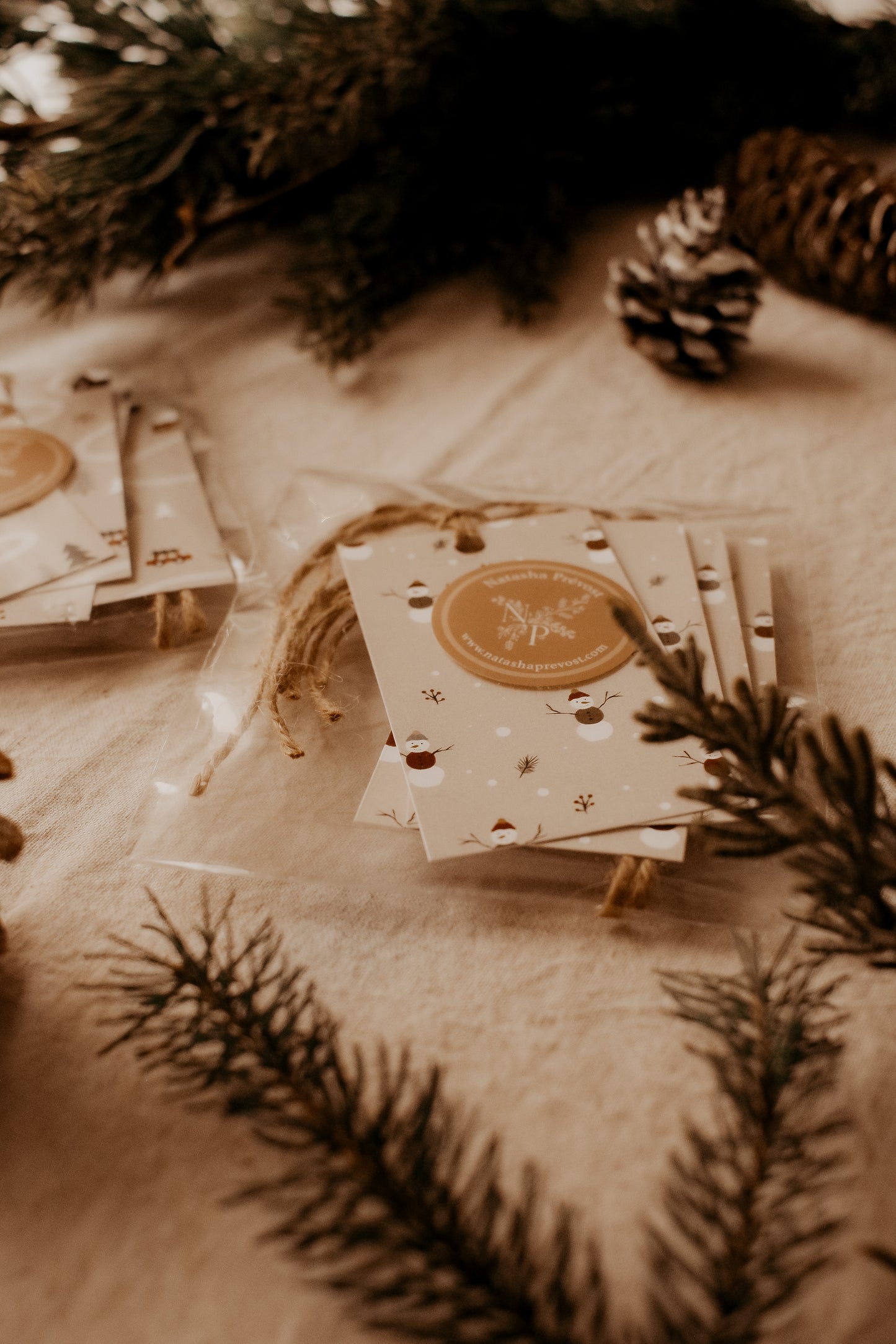 Gift Tags - Pack of 5 - Winter Snowmen by Natasha Prévost