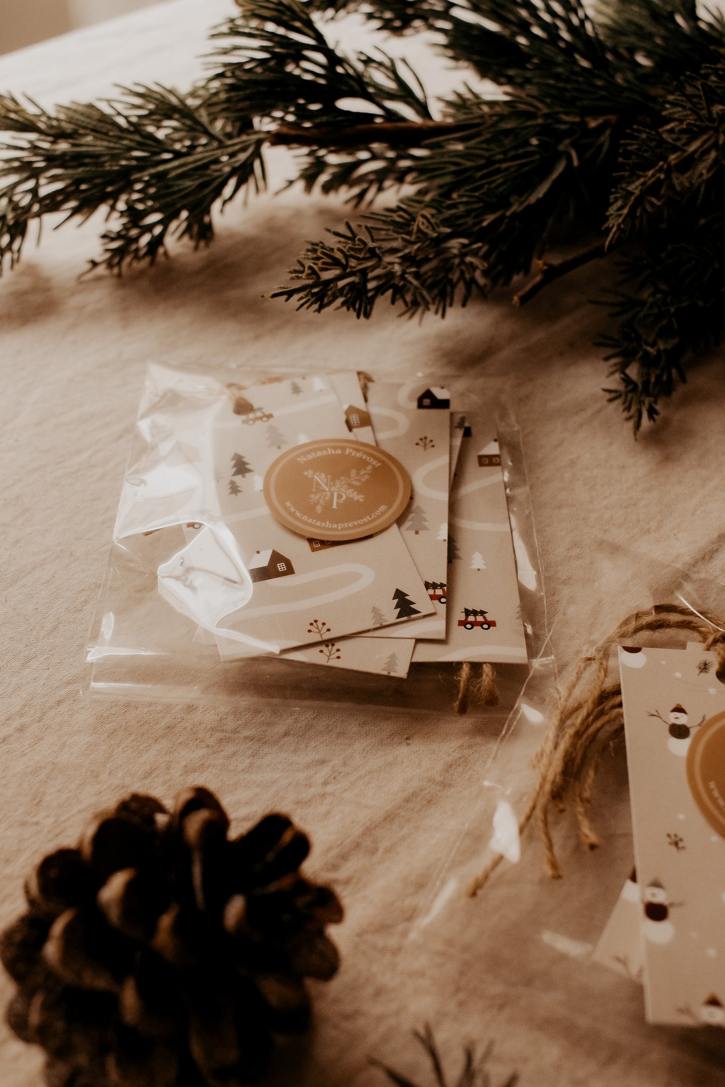 Gift Tags - Pack of 5 - Holiday Village by Natasha Prévost