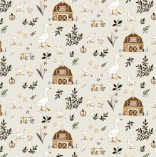 Couverture en polaire doux-Farmhouse & Ducklings-Fond beige