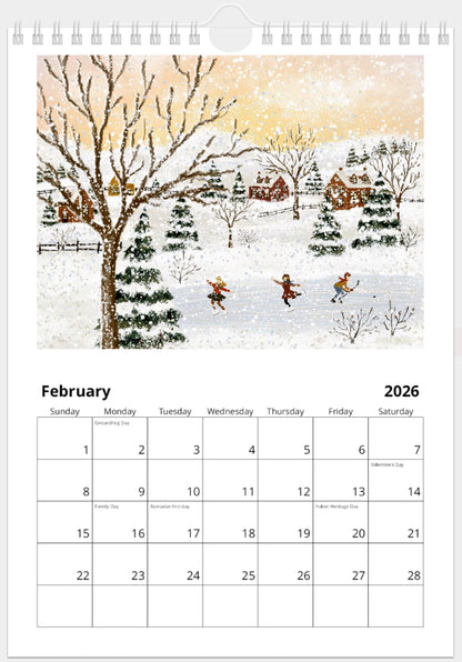 2026 Illustrated Calendar by Natasha Prévost