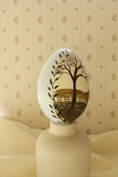 Hand-Painted Decorative Egg- Spring 2026 Collection by Natasha Prévost-No.22