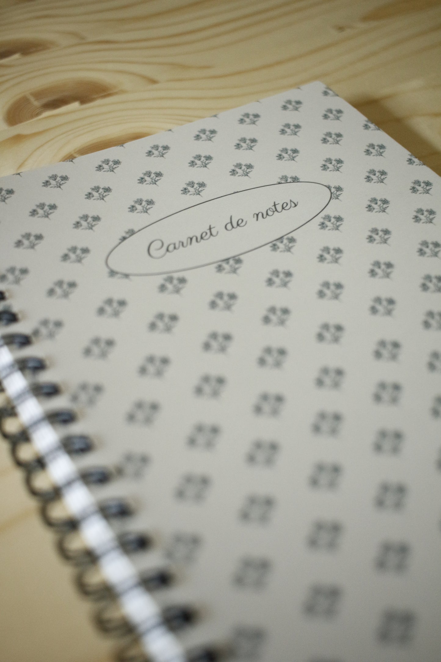 Illustrated Notebook - Blue Baby's Breath by Natasha Prévost