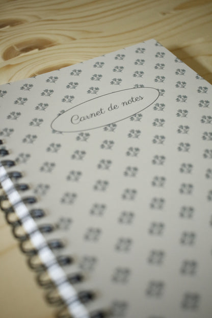 Illustrated Notebook - Blue Baby's Breath by Natasha Prévost