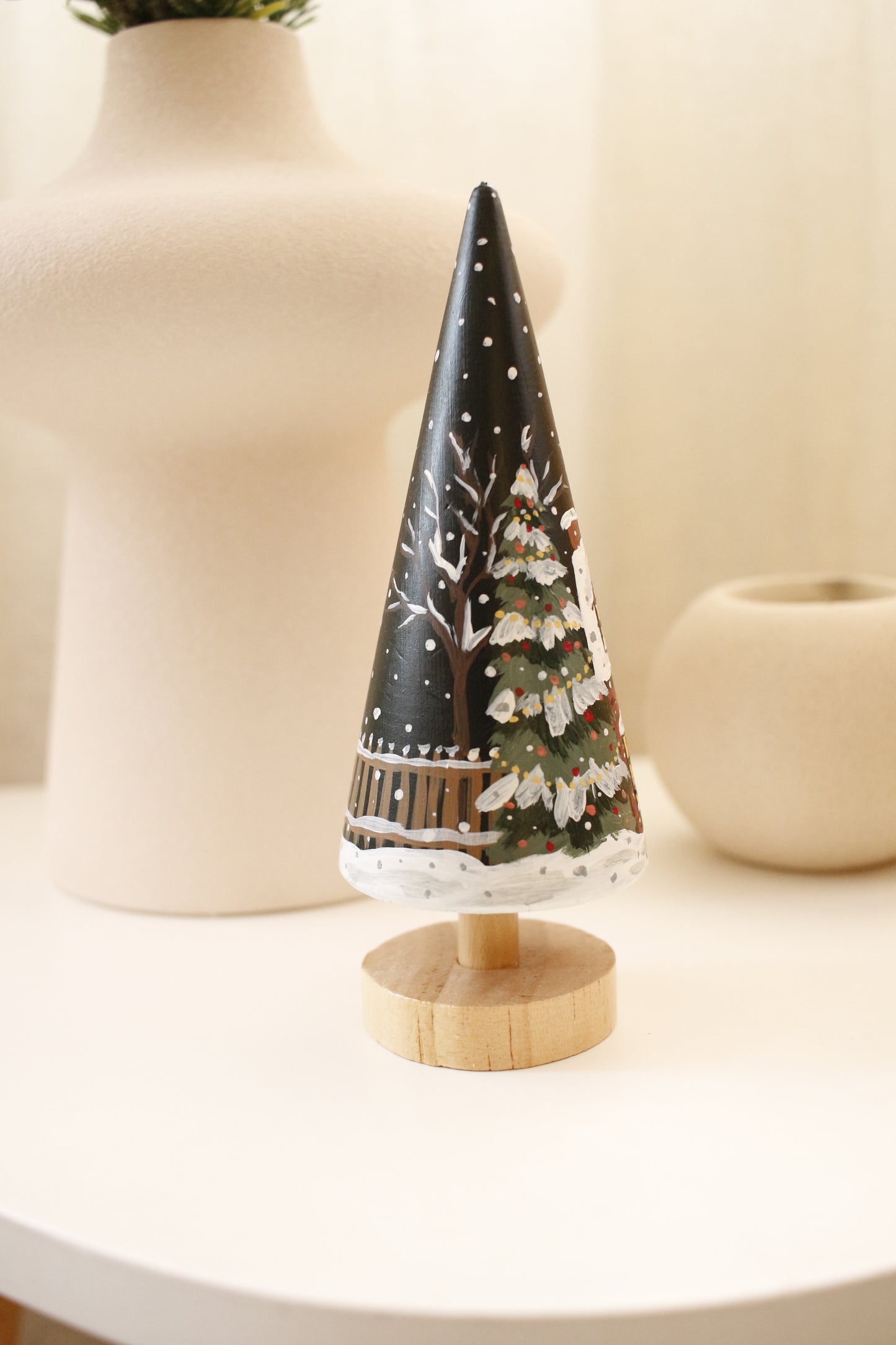 Wooden Trees - Hand painted by Natasha Prévost