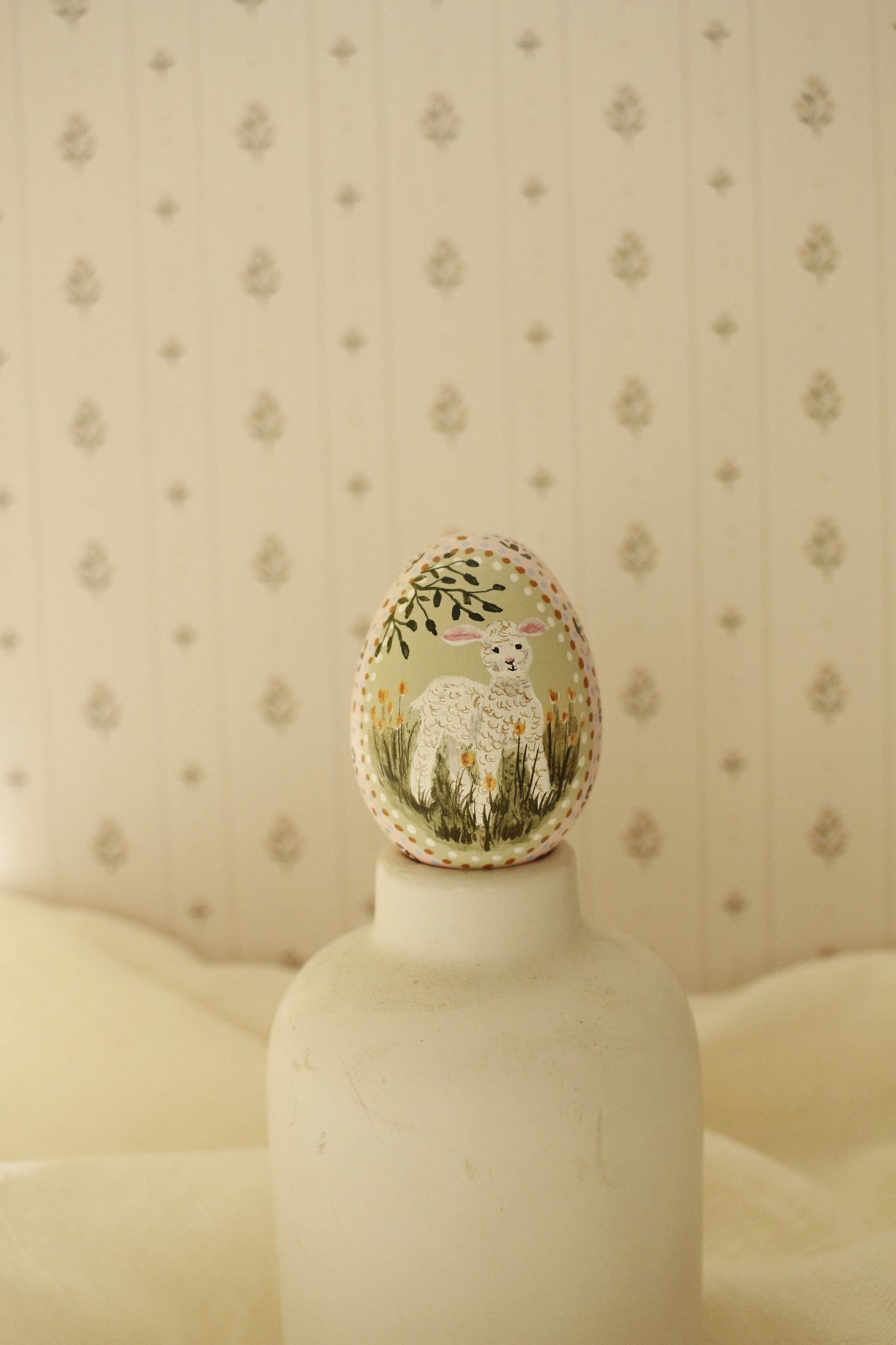 Hand-Painted Decorative Egg- Spring 2026 Collection by Natasha Prévost-No.6
