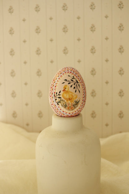 Hand-Painted Decorative Egg- Spring 2026 Collection by Natasha Prévost-No.13