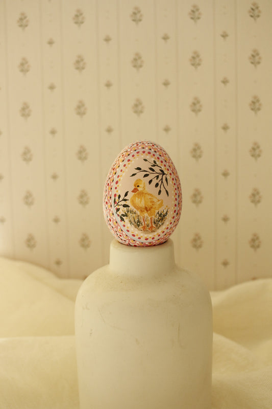Hand-Painted Decorative Egg- Spring 2026 Collection by Natasha Prévost-No.13