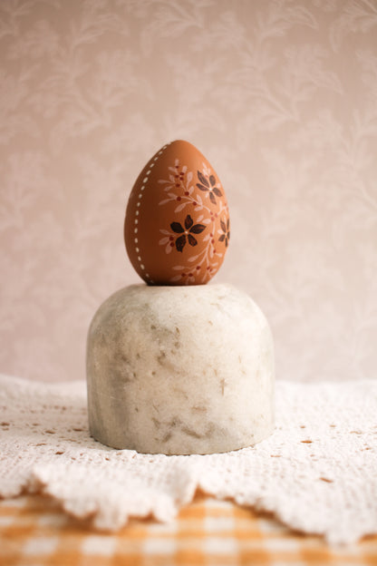 Hand-Painted Decorative Egg No.7 - Spring 2025 Collection by Natasha Prévost