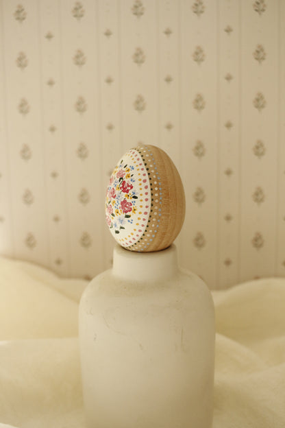 Hand-Painted Decorative Egg- Spring 2026 Collection by Natasha Prévost-No.5