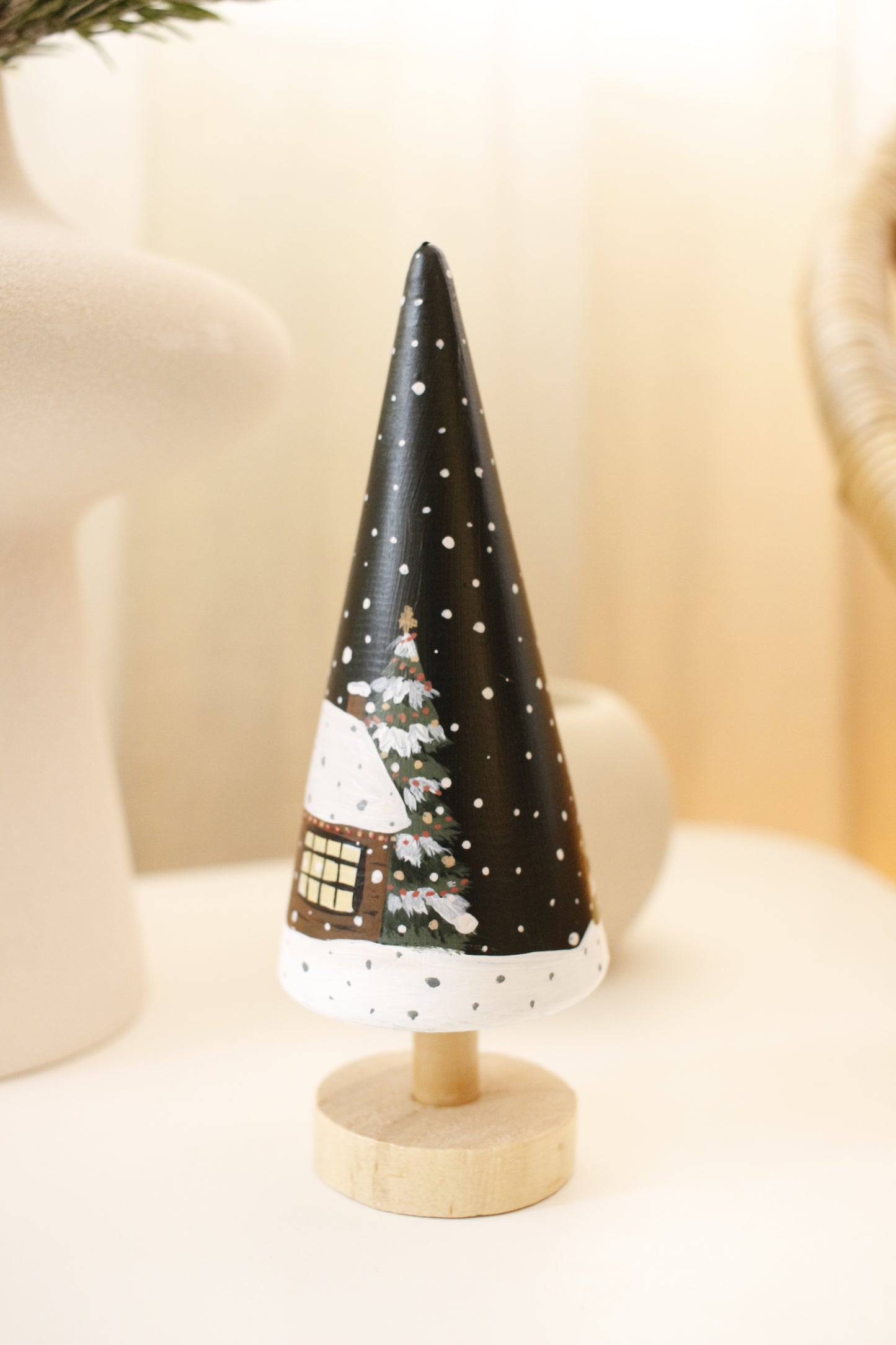 Wooden Trees - Hand painted by Natasha Prévost