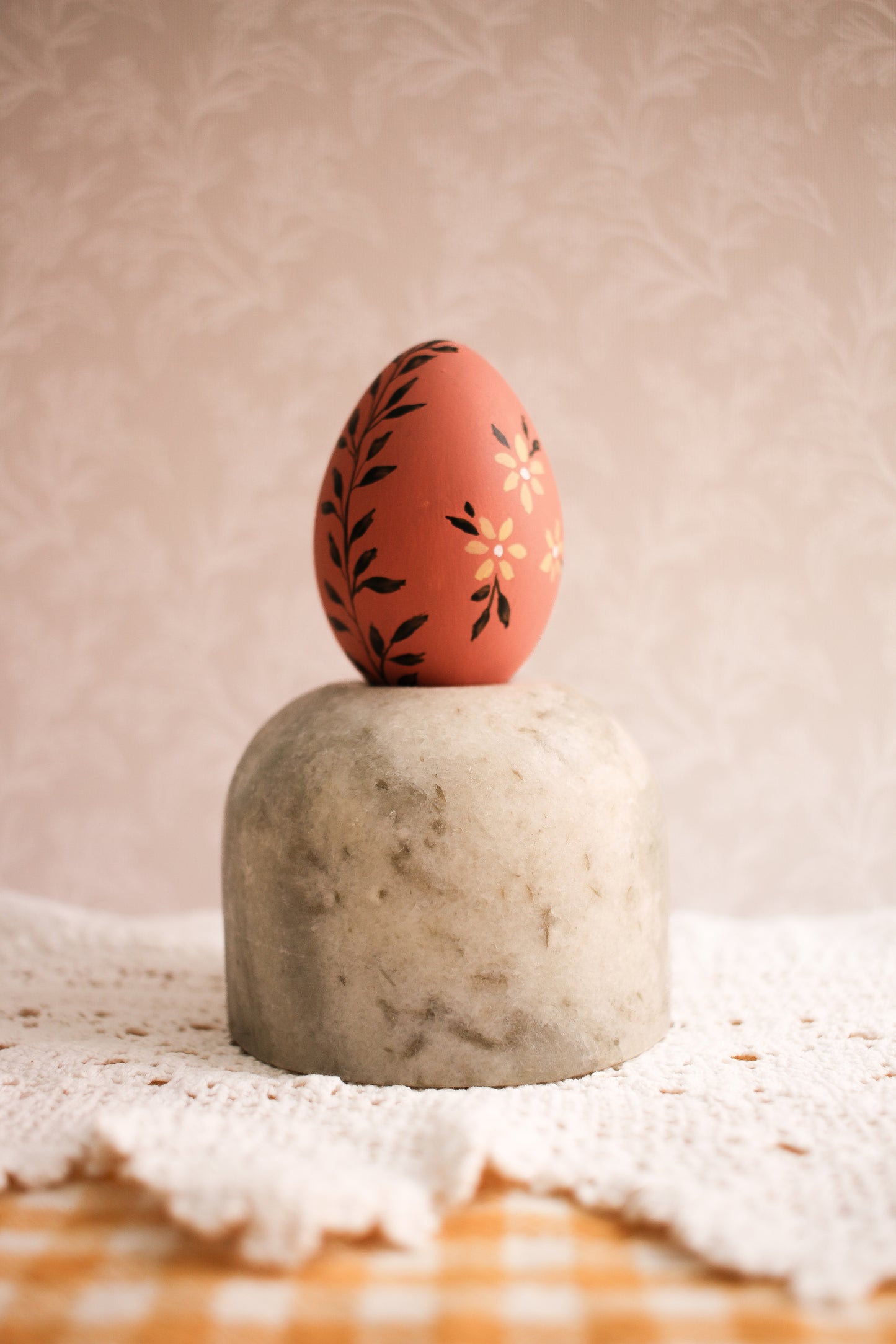 Hand-Painted Decorative Egg No.4 - Spring 2025 Collection by Natasha Prévost