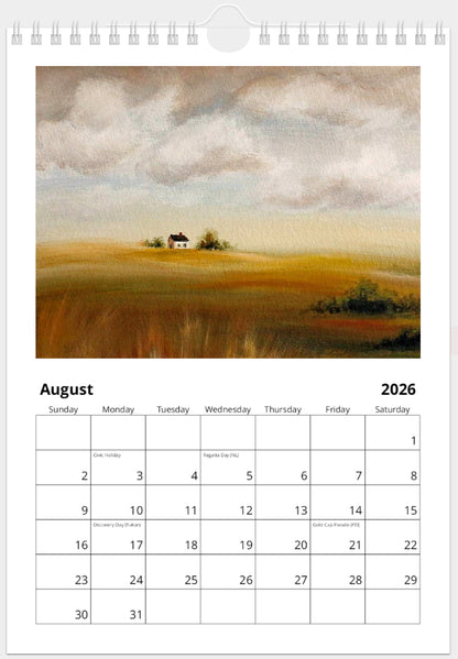 2026 Illustrated Calendar by Natasha Prévost