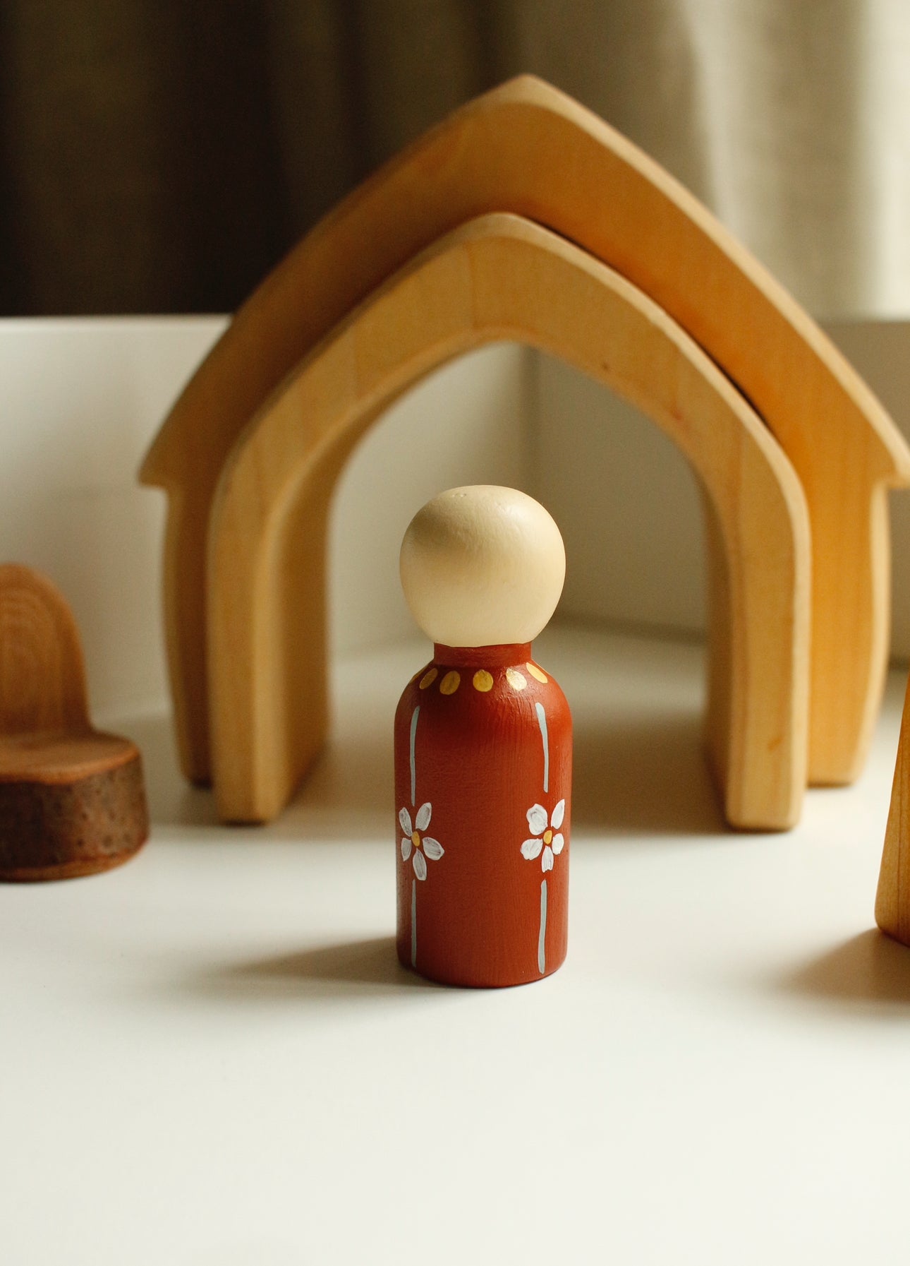 Hand-Illustrated Wooden Figurines by Natasha Prévost