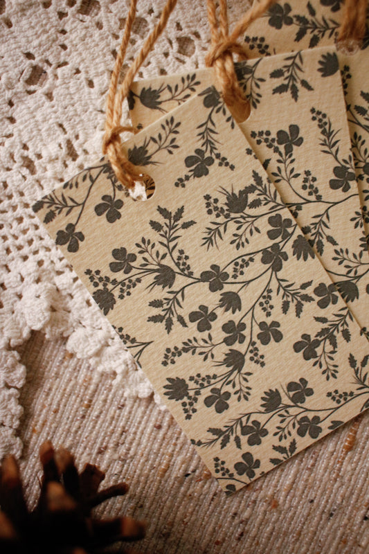Gift Tags - Pack of 5 - Floral Vines by Natasha Prévost