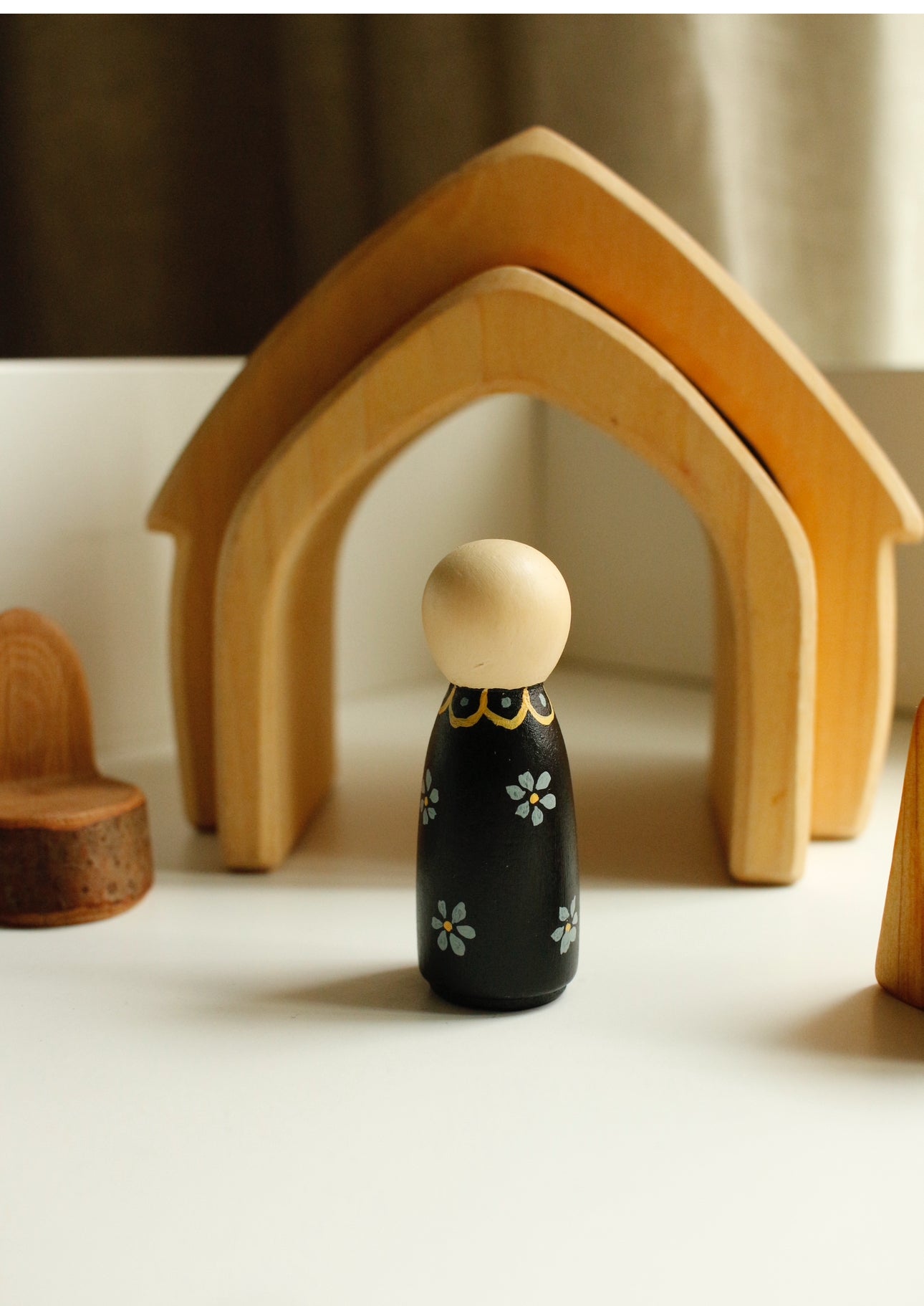 Hand-Illustrated Wooden Figurines by Natasha Prévost