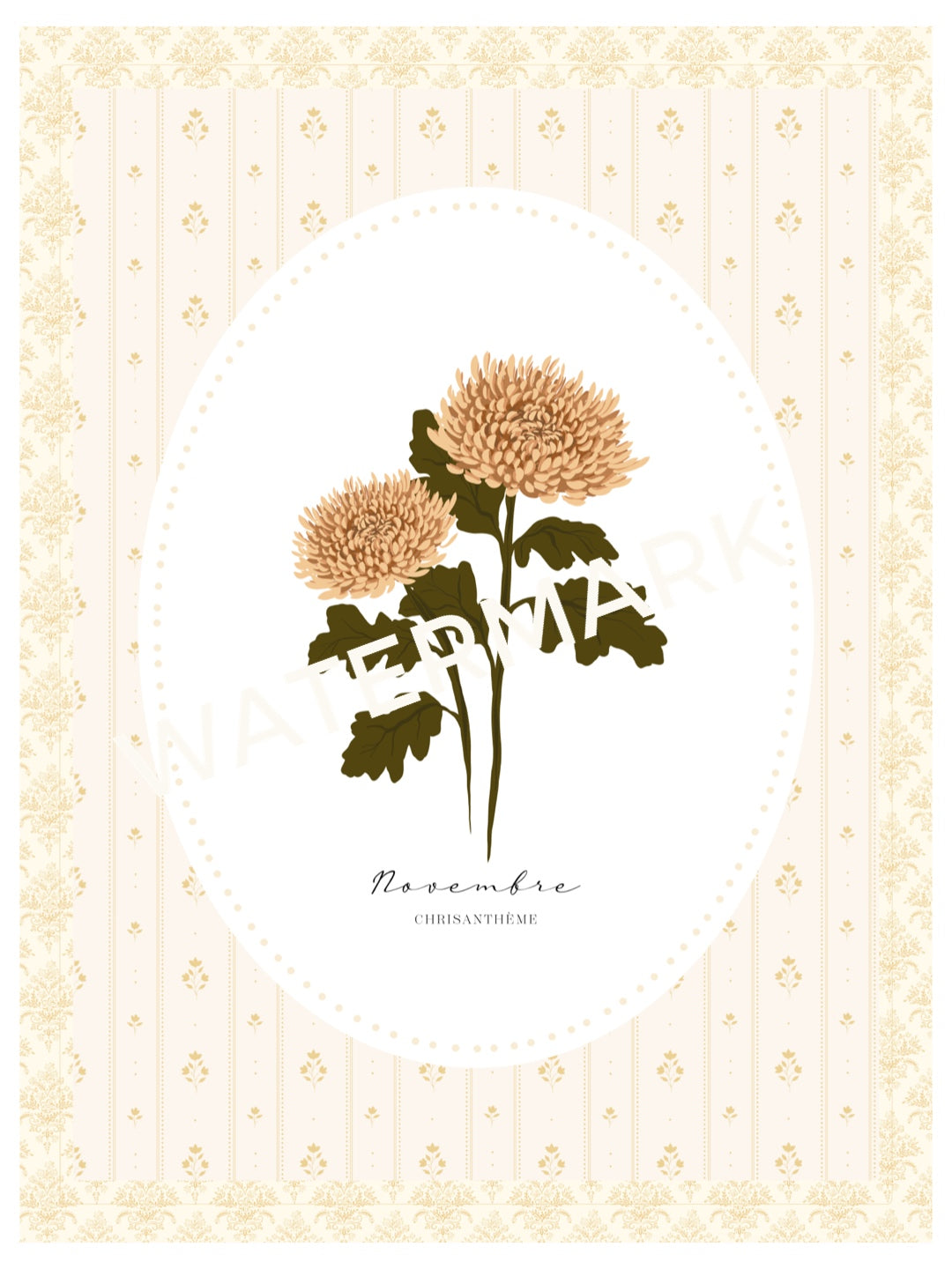 Art Print 543- Birth Flower series by Natasha Prévost